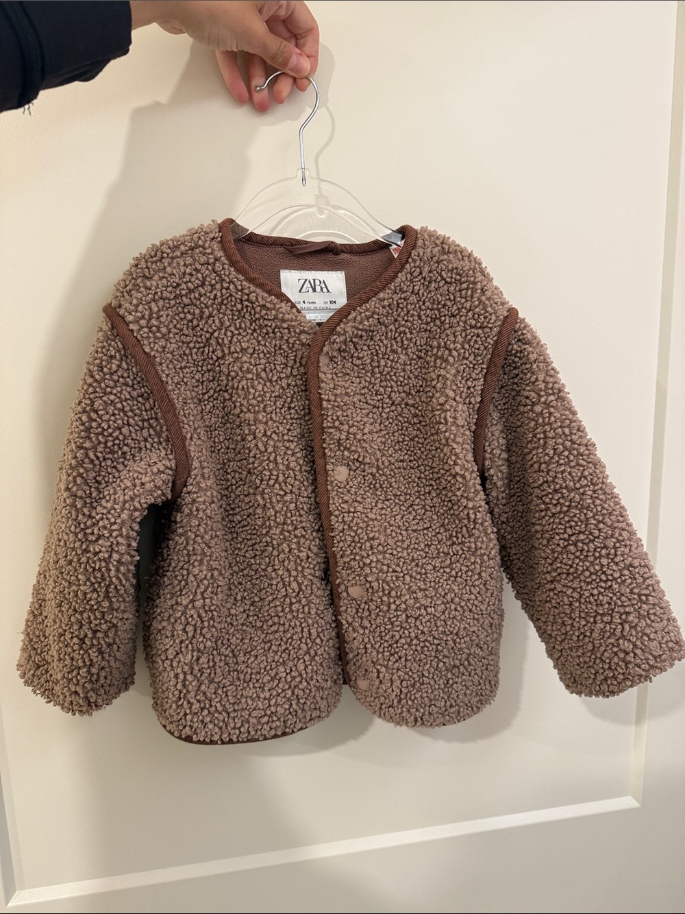 ZARA Kids Purple Sherpa Jacket